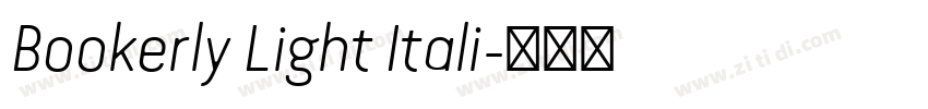 Bookerly Light Itali字体转换